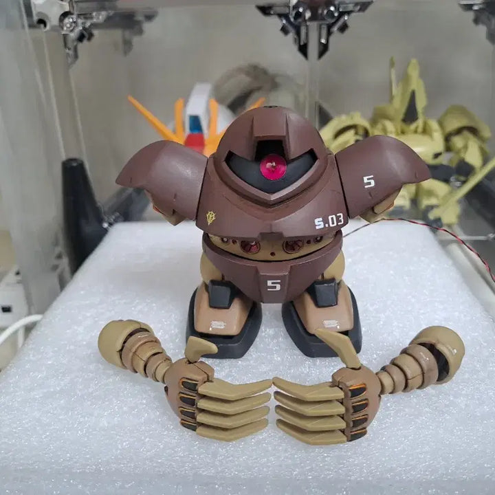 [BUNJANG] Bandai SD Gundam Gogg Full-Painted Model Kit / 반다이 프라모델 SD건담 고그 풀도색,LED 팝니다