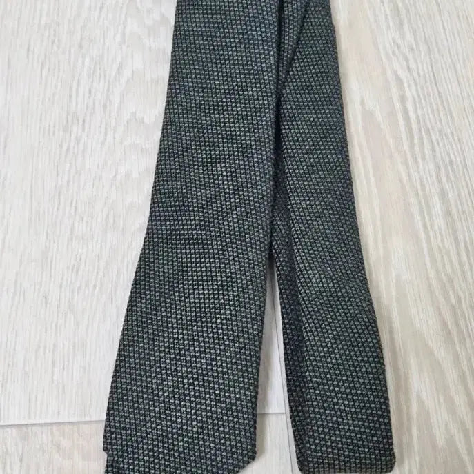 [BUNJANG] Green Wool/Cotton Blend Manual Tie / [택비포함] 짙은 녹색 수동 넥타이