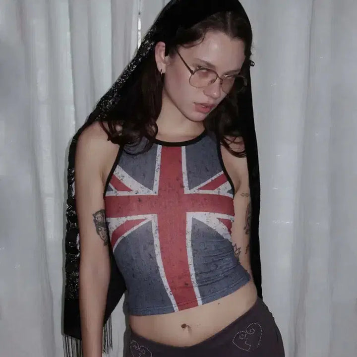 [BUNJANG] Sculptor UK Printing Tank Top / 스컬프터 uk 프린팅 탱크탑(공홈 품절)/ 키오프 나띠 착용