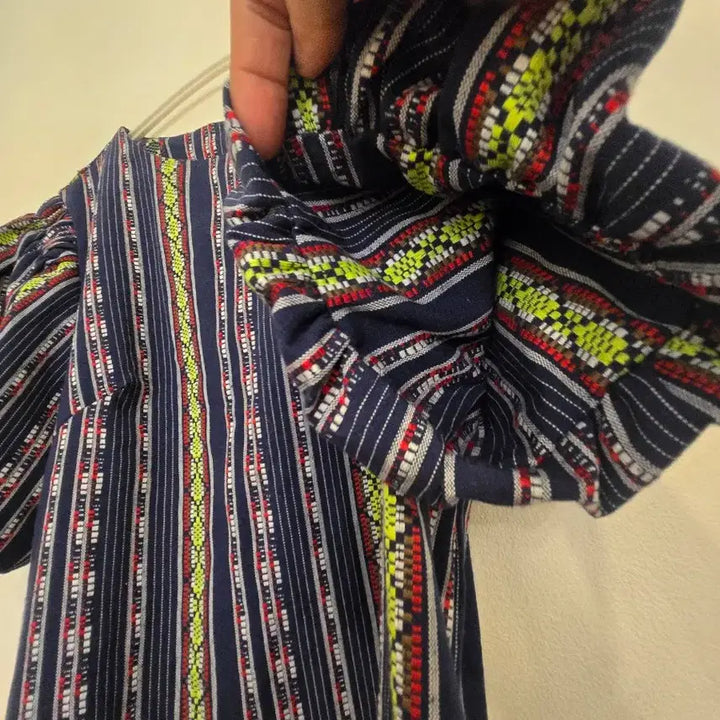 [BUNJANG] Hotping Pattern Puff Sleeve Dress (Size 2) / 핫핑 패턴 퍼프소매 원피스 2사이즈(새상품)