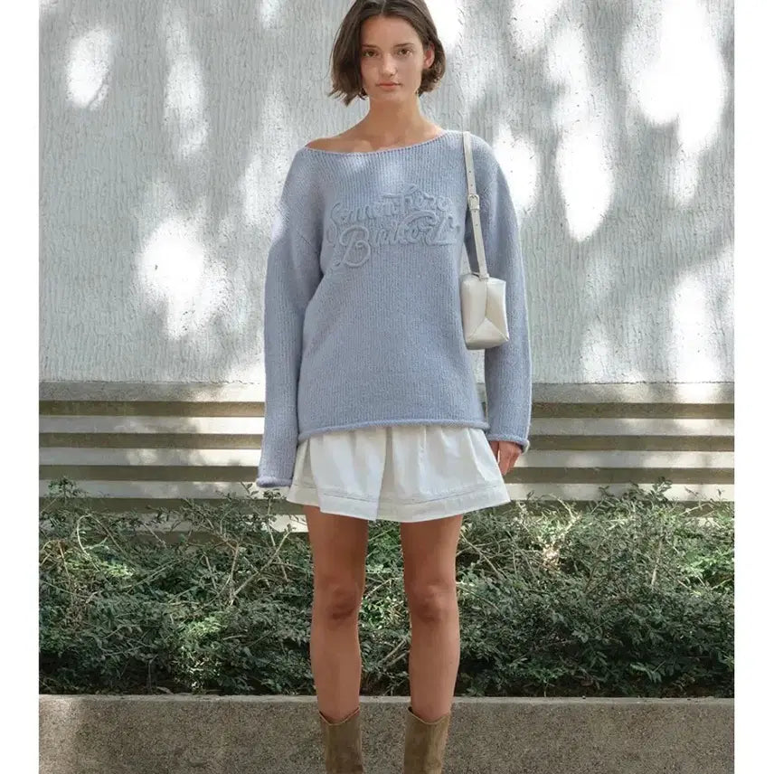[BUNJANG] Somewherebuttter Long Sleeve Knit Top / 썸웨어버터 롱슬리브 니트 blue
