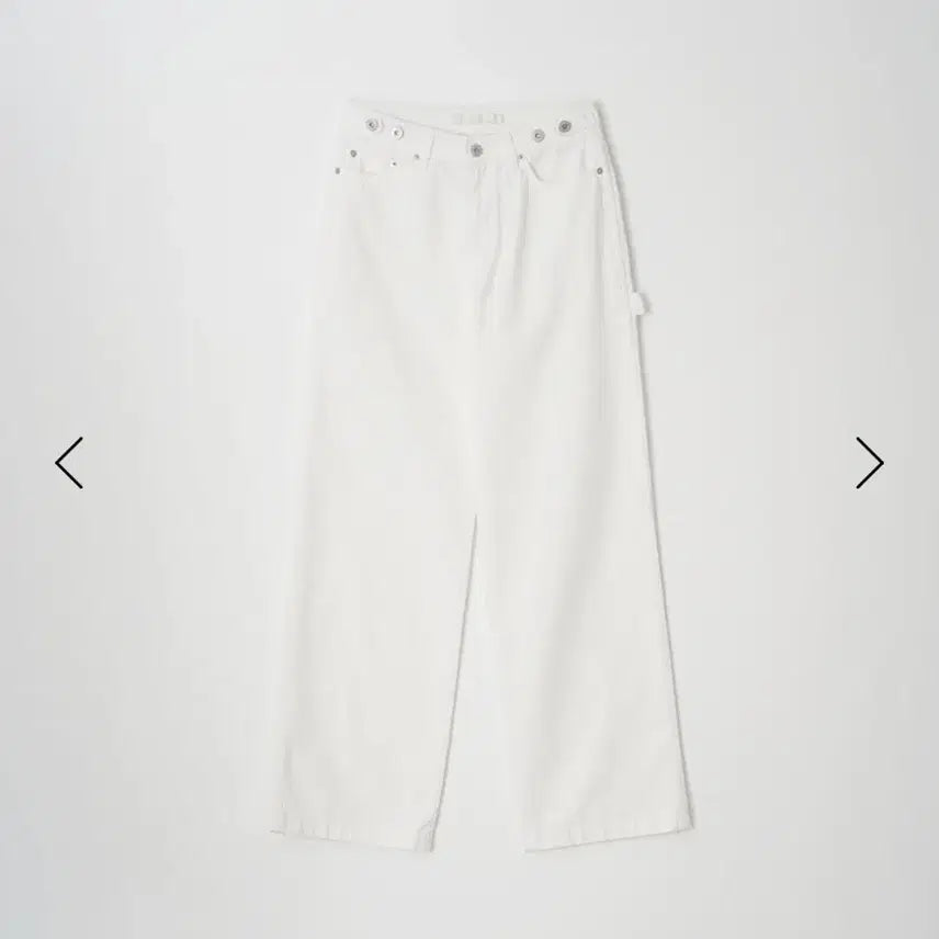 [BUNJANG] Leeds Carpenter Denim Shorts / 샵리즈 leeds 카펜터 데님 화이트