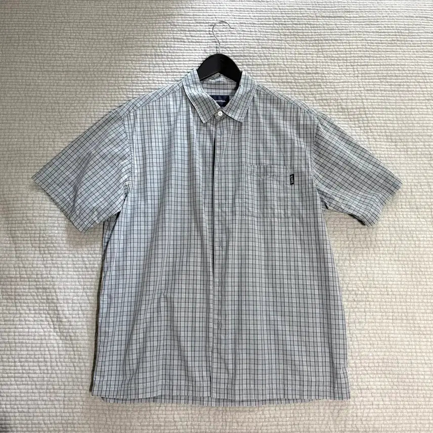 [SOLD OUT] 디스이즈네버댓 반팔 셔츠 Plaid S/S Shirt Blue Grey