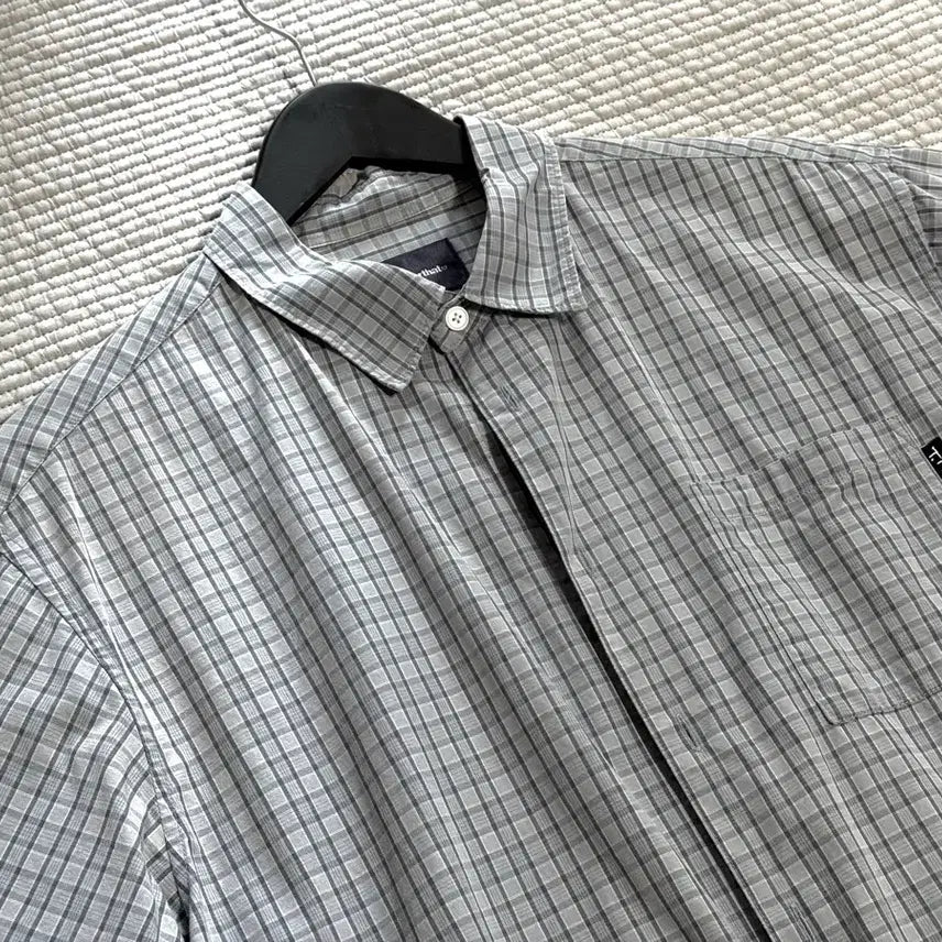 [SOLD OUT] 디스이즈네버댓 반팔 셔츠 Plaid S/S Shirt Blue Grey
