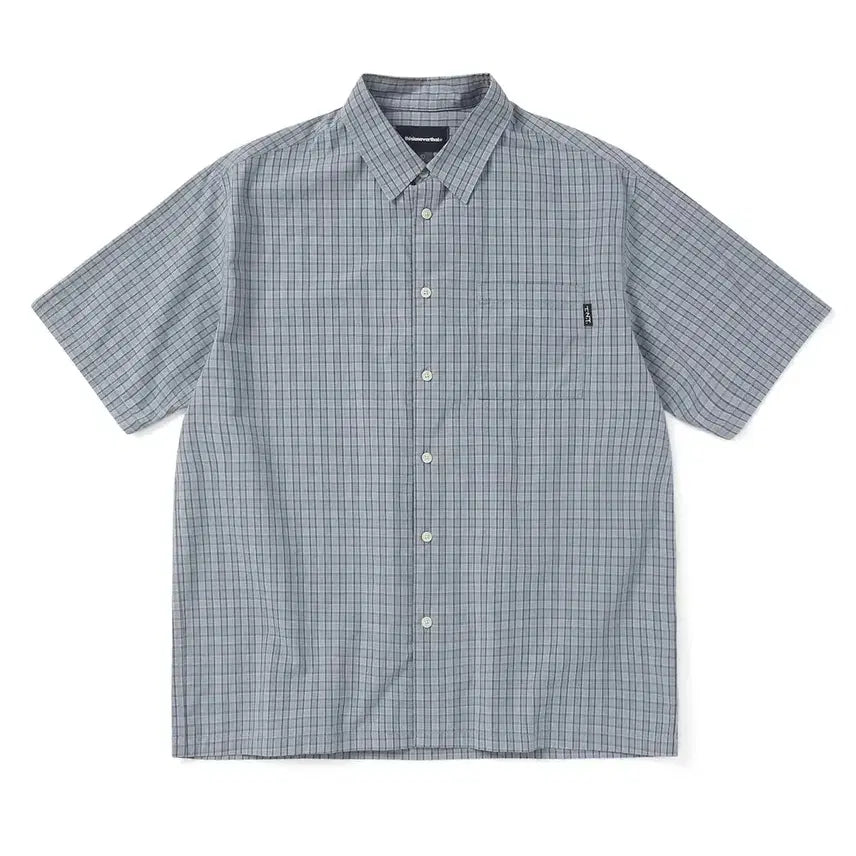 [SOLD OUT] 디스이즈네버댓 반팔 셔츠 Plaid S/S Shirt Blue Grey