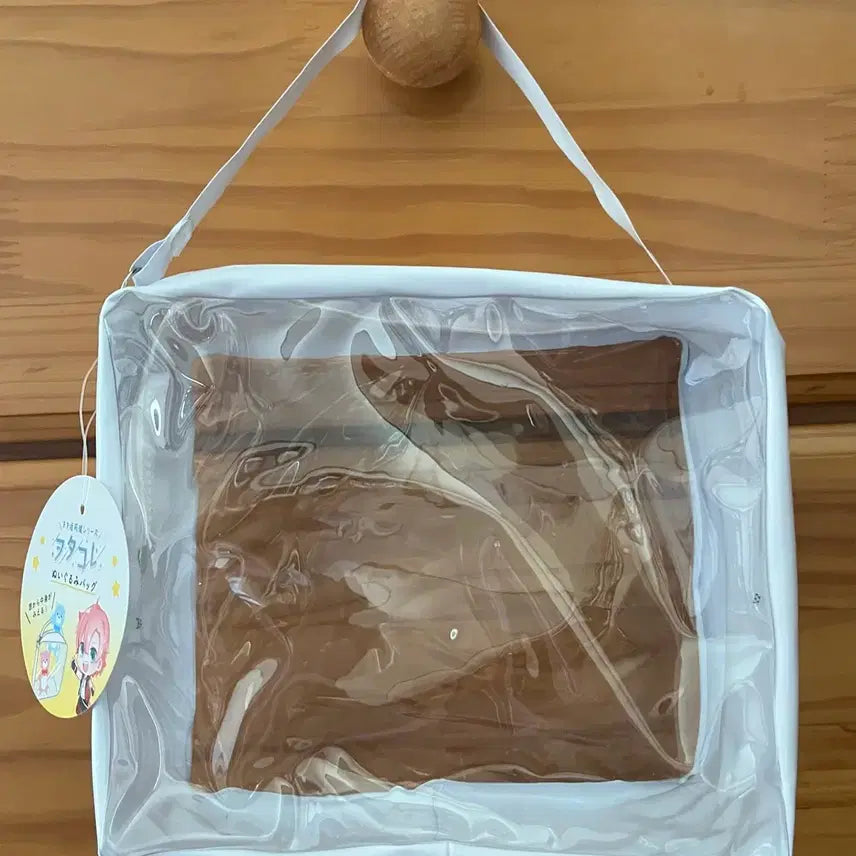 [SOLD OUT] seria 세리아 오타코레 누이구루미 인형 이타백 투명 파우치 화이트