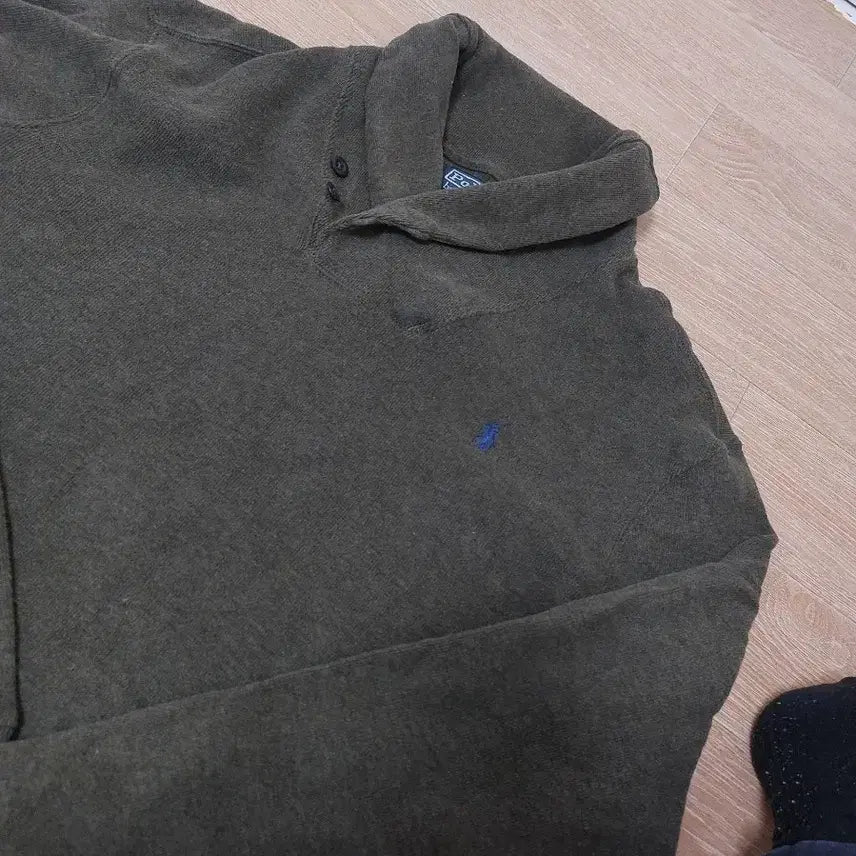 [BUNJANG] Ralph Lauren Polo Shawl Collar Knit Sweater / 랄프로렌 폴로 숄카라 긴팔 니트