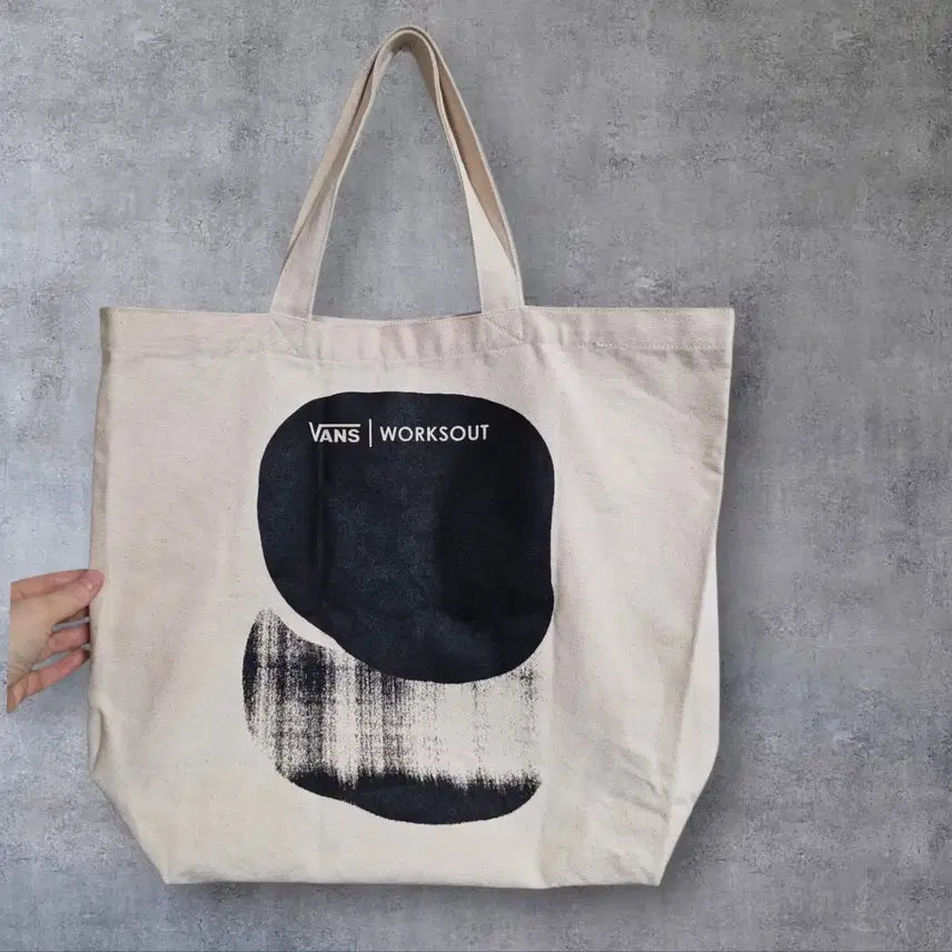 [BUNJANG] Vans Worksout Collaboration Eco-Bag Canvas Bag / 반스 웍스아웃 콜라보 남성 에코백 캔버스 가방