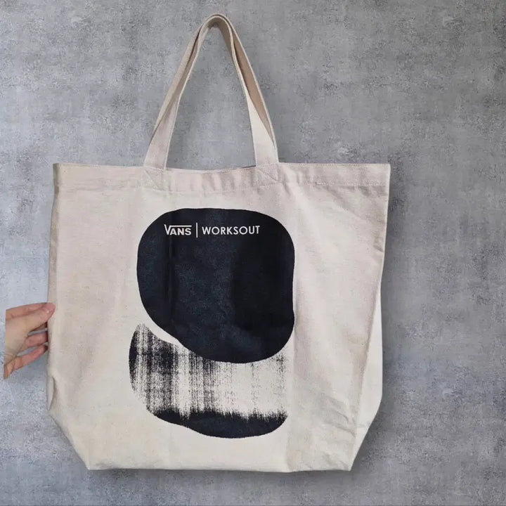 [BUNJANG] Vans Worksout Collaboration Eco-Bag Canvas Bag / 반스 웍스아웃 콜라보 남성 에코백 캔버스 가방