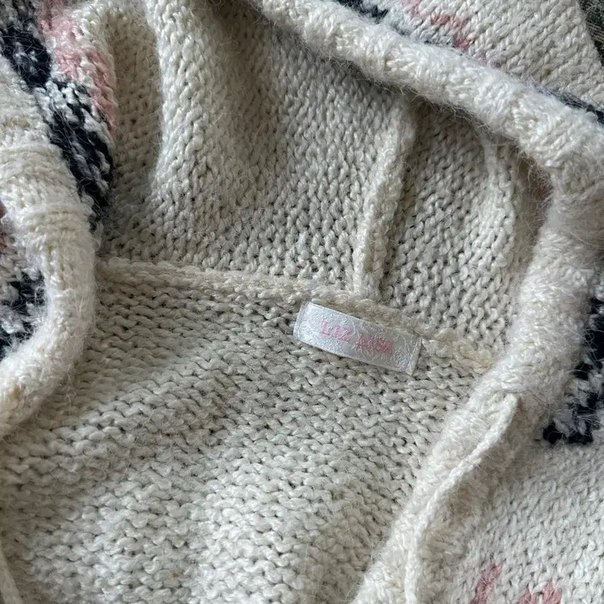 [BUNJANG] Lizlisa Pom Pom Hooded Knit / 리즈리사 폼폼후드니트