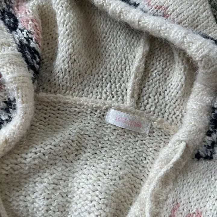 [BUNJANG] Lizlisa Pom Pom Hooded Knit / 리즈리사 폼폼후드니트