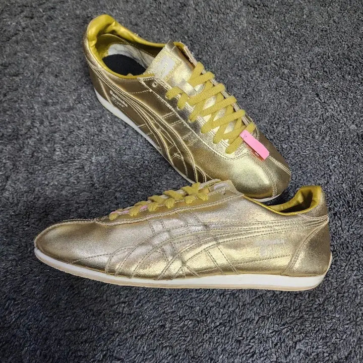 [BUNJANG] Onitsuka Tiger Runspark Gold Sneakers / 오니츠카타이거 골드 런스파크 265사이즈