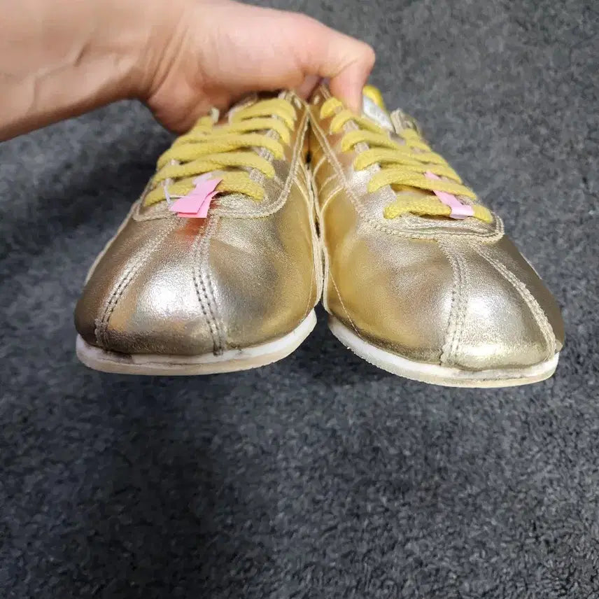 [BUNJANG] Onitsuka Tiger Runspark Gold Sneakers / 오니츠카타이거 골드 런스파크 265사이즈