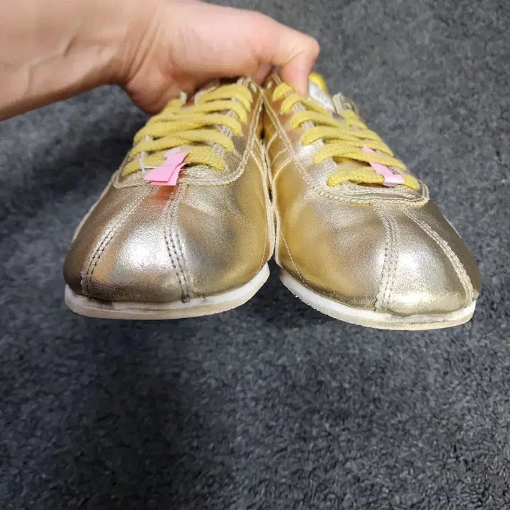 [BUNJANG] Onitsuka Tiger Runspark Gold Sneakers / 오니츠카타이거 골드 런스파크 265사이즈