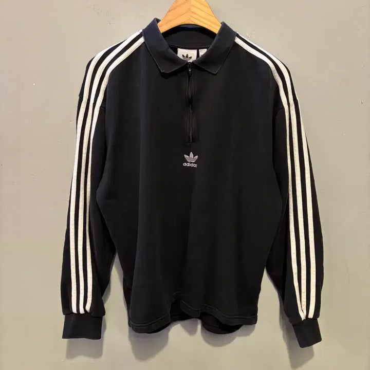 [BUNJANG] Adidas Half-Zip Sweatshirt / 아디다스 정품 반집업 맨투맨