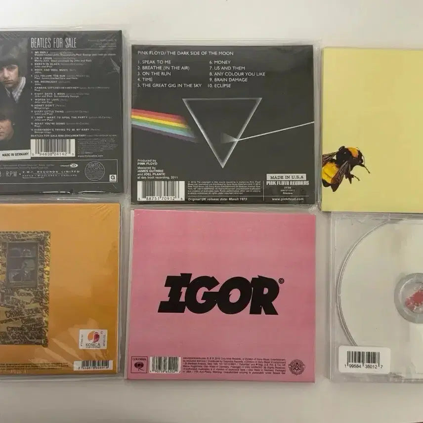 [BUNJANG] Tyler the Creator, A$AP Rocky, Dean, Pink Floyd, The Beatles CDs / cd싸게 팔아요 (비틀즈/핑크플로이드/딘/타일러더크리에이터/에이셉라키)