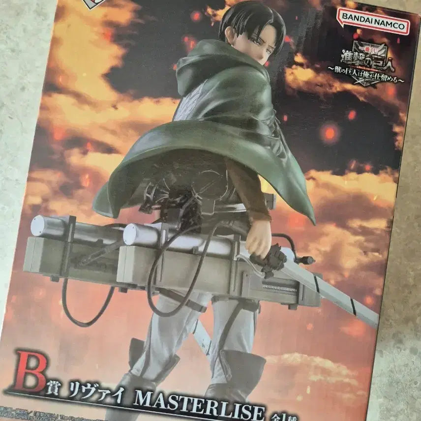 [BUNJANG] Bandai Attack on Titan Levi B Award MASTERLISE Figure / 미개봉)반다이 진격의 거인 리바이 b상 MASTERLISE 피규어