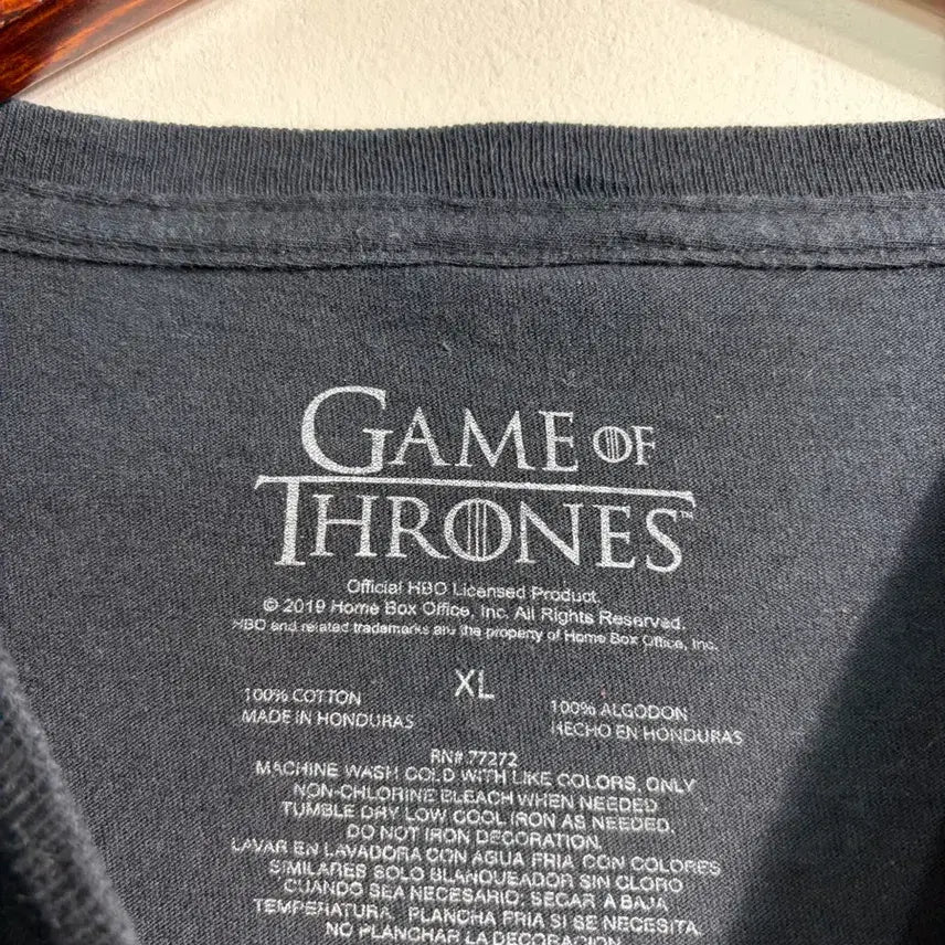 [BUNJANG] Game of Thrones Vintage Short Sleeve T-shirt / 만원샵) game of thrones 빈티지 반팔 티셔츠 L C265