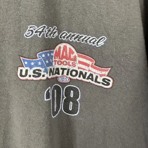 [BUNJANG] [XL] ANVIL US NATIONAL 레이싱그래픽 빈티지반팔티 / [XL] ANVIL US NATIONAL 레이싱그래픽 빈티지반팔티