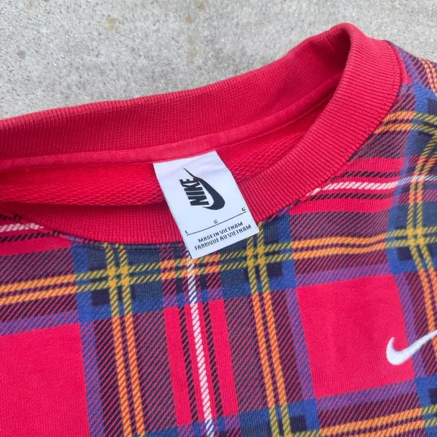 [BUNJANG] Nike Lab NRG Plaid Crewneck / L 나이키 랩 NRG 플레이드 크루넥