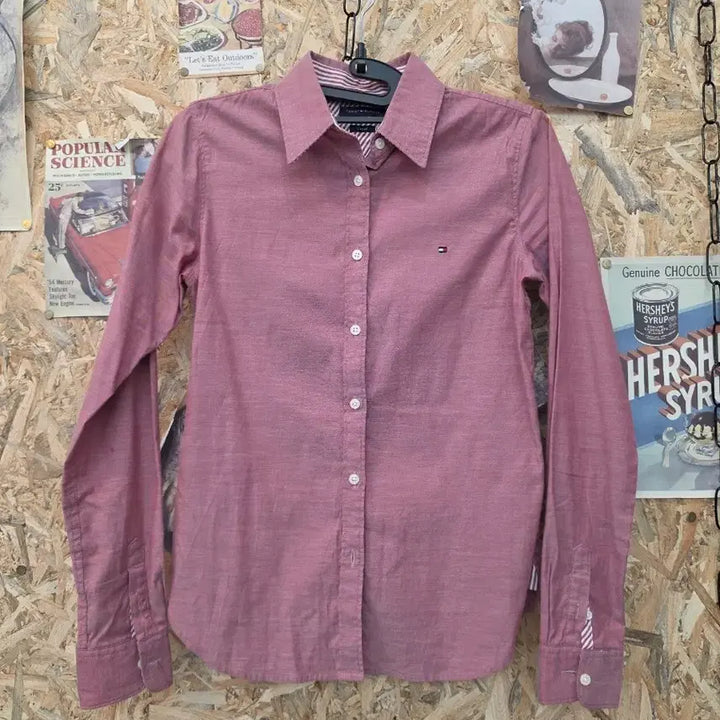 [BUNJANG] Tommy Hilfiger Oxford Shirt (Pink) - S / 타미힐피거 옥스포드 셔츠 s