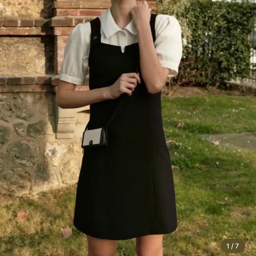 [BUNJANG] Depound Button Sleeveless Mini Dress / 드파운드 dp 버튼 슬리브리스 미니 드레스 m사이즈