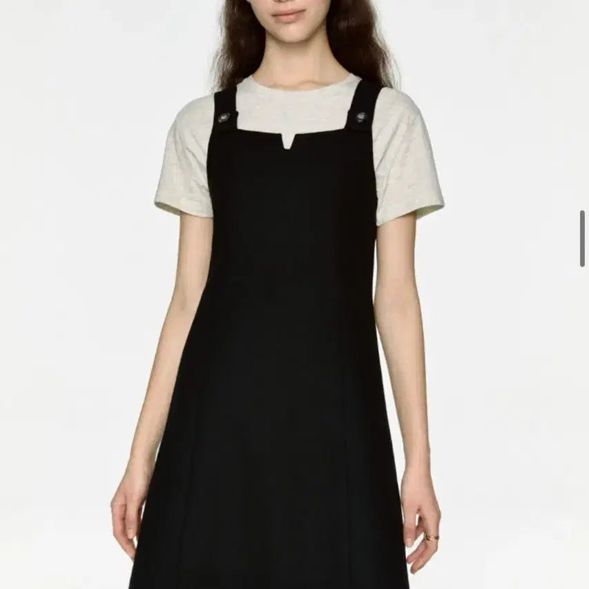 [BUNJANG] Depound Button Sleeveless Mini Dress / 드파운드 dp 버튼 슬리브리스 미니 드레스 m사이즈