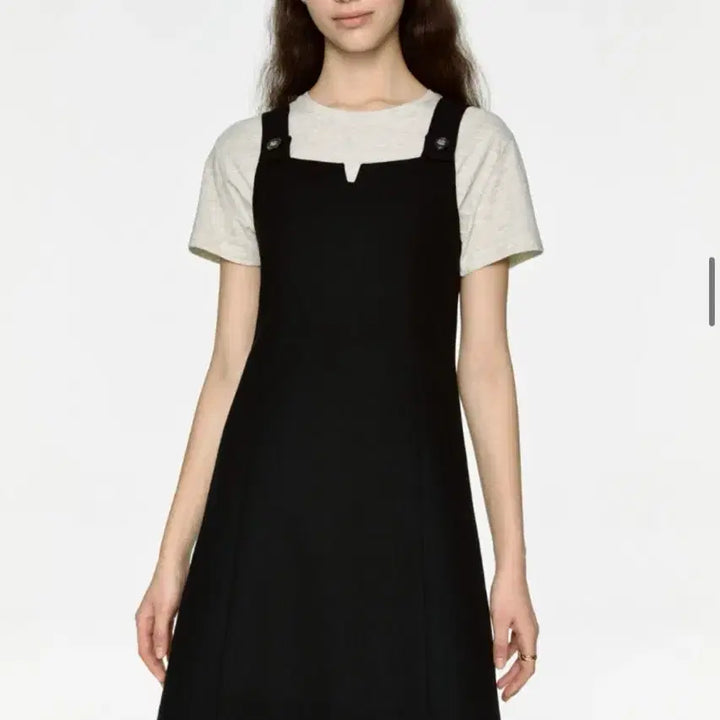[BUNJANG] Depound Button Sleeveless Mini Dress / 드파운드 dp 버튼 슬리브리스 미니 드레스 m사이즈