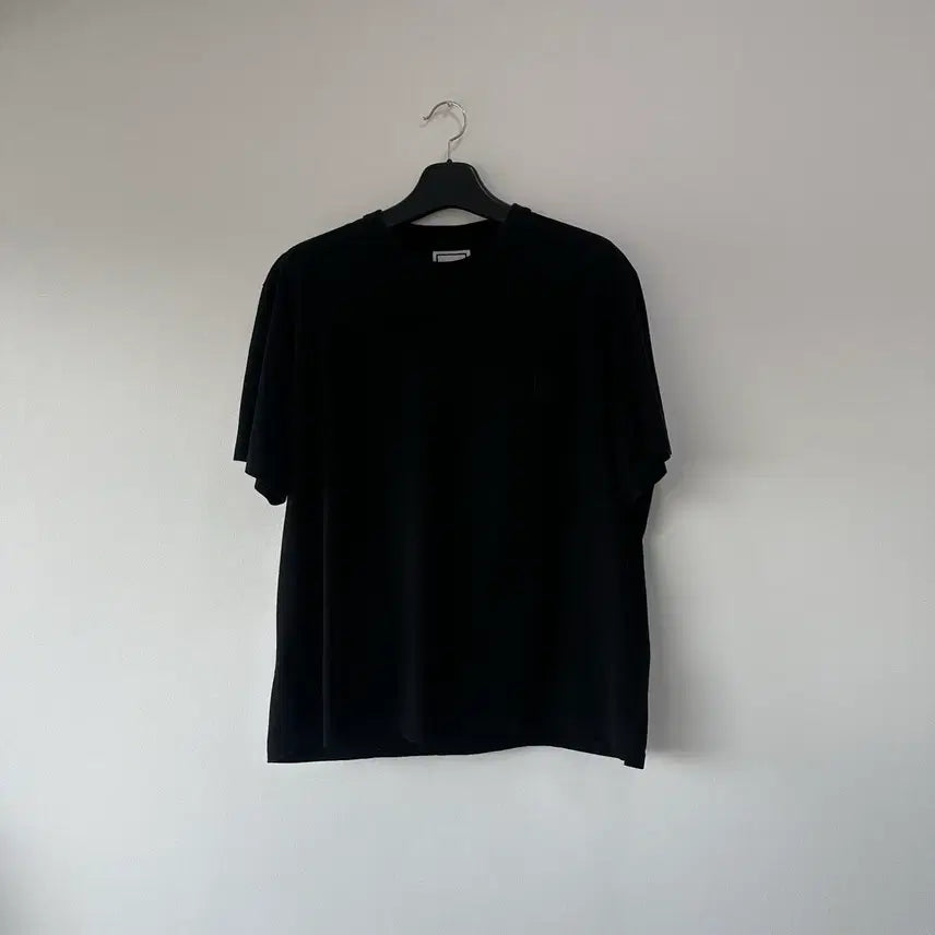 [BUNJANG] Wooyoungmi Flower Short Sleeve T-Shirt Black / [52]우영미 플라워 반팔 티셔츠 블랙