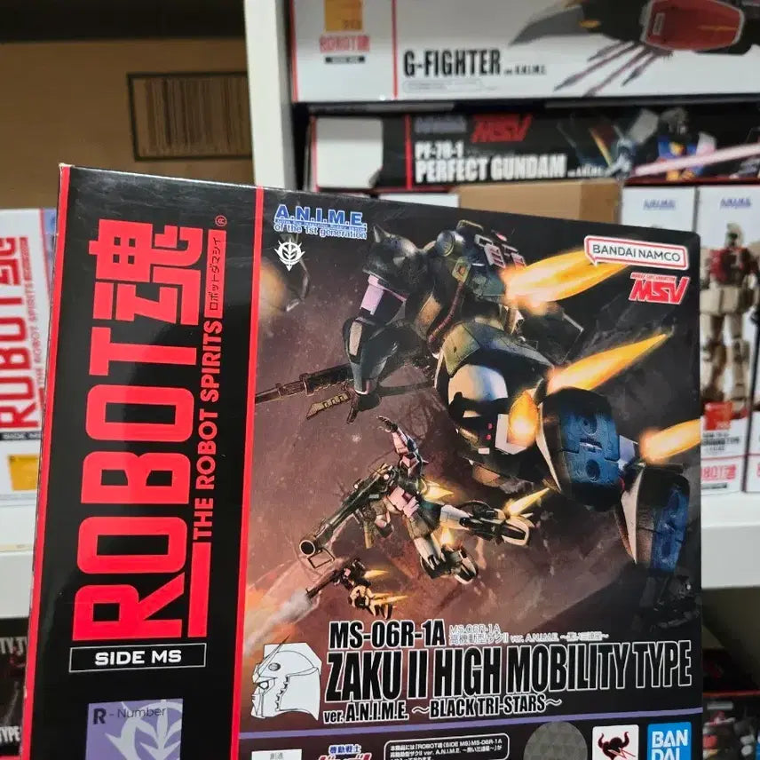 [BUNJANG] Bandai Black Tri-Stars Zaku II Robot Spirits A.N.I.M.E. Model / 검삼 로봇혼