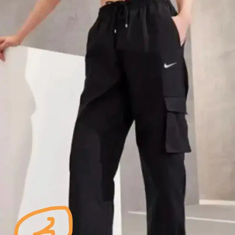 [BUNJANG] Ablie Ribbon Wide Pants / Heart Embroidery Training Pants / Nike Cargo Pants / 하의 팔아요!!!