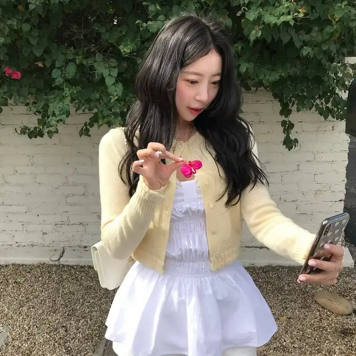 [BUNJANG] Siyae Soft Blouse Cardigan / 택 o, 새상품) 시예 소프트 블라우스 가디건