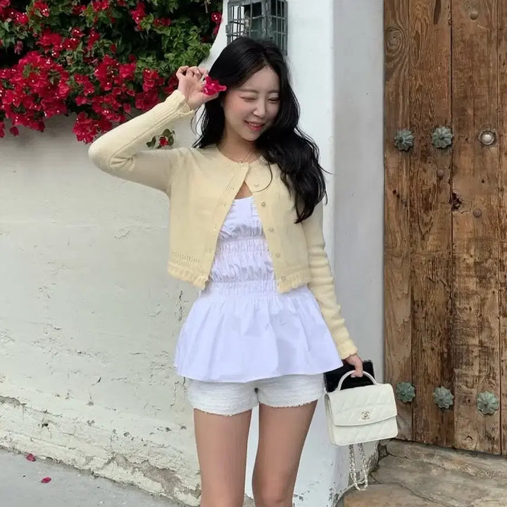 [BUNJANG] Siyae Soft Blouse Cardigan / 택 o, 새상품) 시예 소프트 블라우스 가디건
