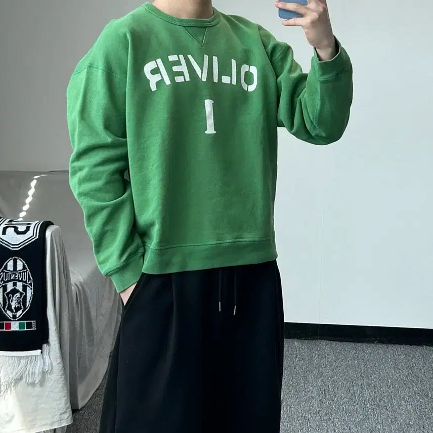 [BUNJANG] Thomas More Green Oliver Sweatshirt / 토마스 모어 그린 올리버 맨투맨