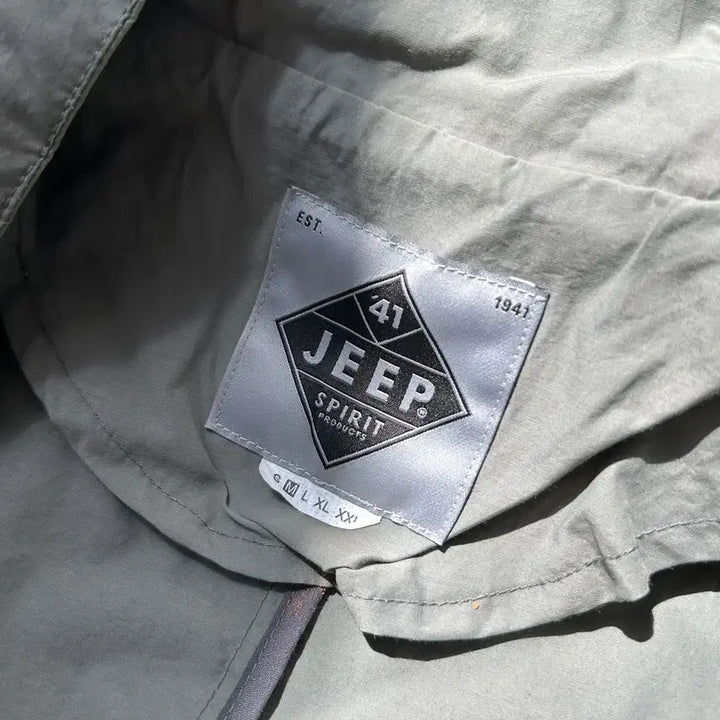 [BUNJANG] Jeep Khaki Patch Logo Vintage Jacket / Jeep 카키 패치 로고 빈티지 자켓