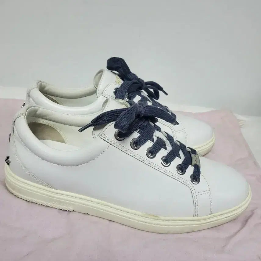 [BUNJANG] Jimmy Choo White Sneakers Size 265 / 지미추 화이트 스니커즈 운동화 정품 265사이즈