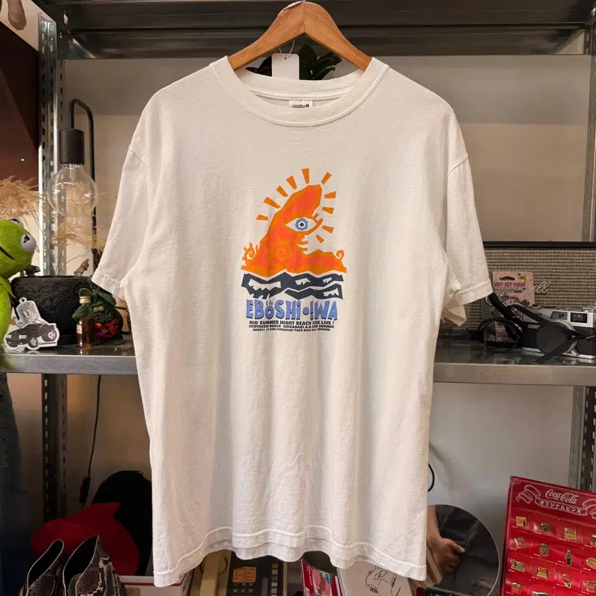 [BUNJANG] ANVIL Eboshiiwa Crow Rock Concert Commemorative T-shirt / 00S ANVIL 베이스 일본 에보시이와 까마귀 바위 콘서트 기념 티셔츠