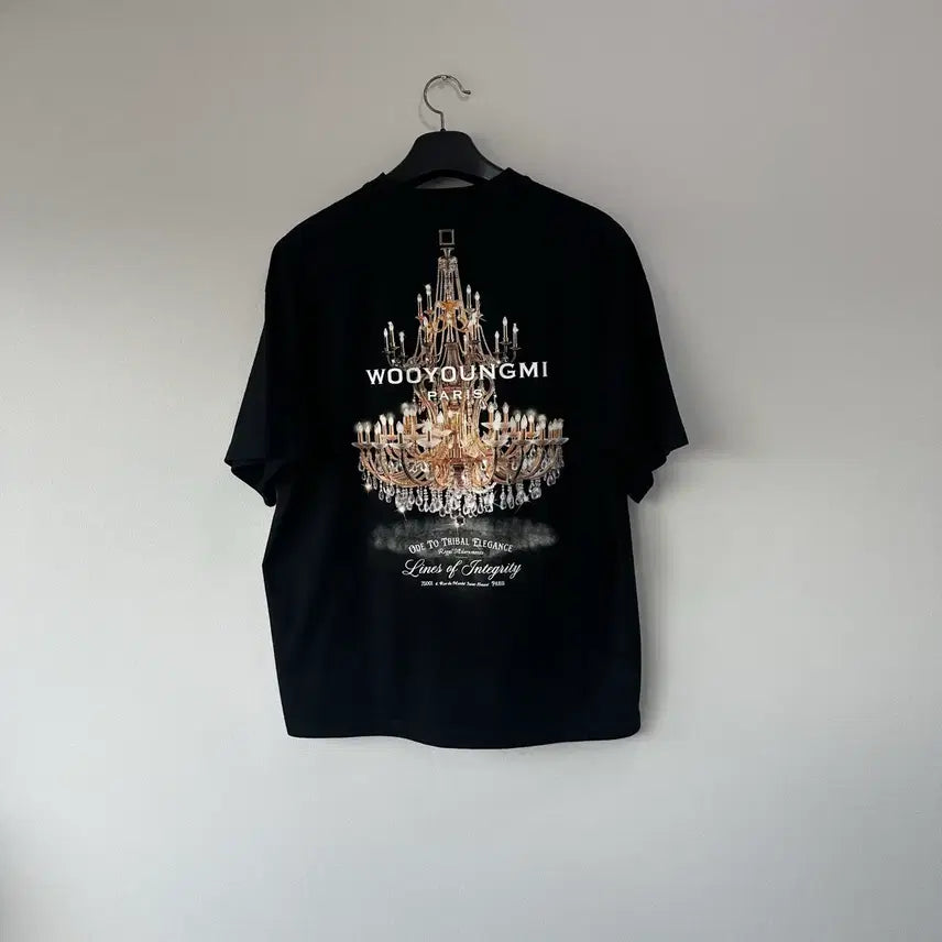 [BUNJANG] WooYoungMi Chandelier T-Shirt Black Size 48 / [48]우영미 샹들리에 반팔 블랙
