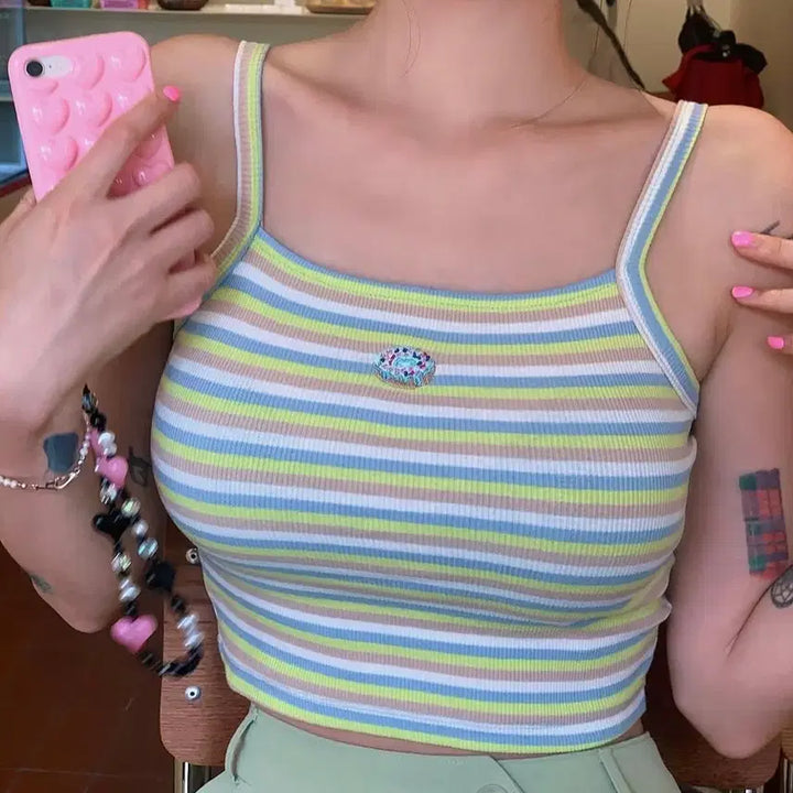 [BUNJANG] Pale Jade Rainbow Donut Tank Mint / 페일제이드 Rainbow donut tank 민트