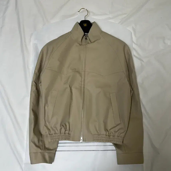 [BUNJANG] STU High Neck Zip-up Cotton Jacket - Beige L Size / STU 하이넥 집업 코튼자켓 - 베이지 L사이즈
