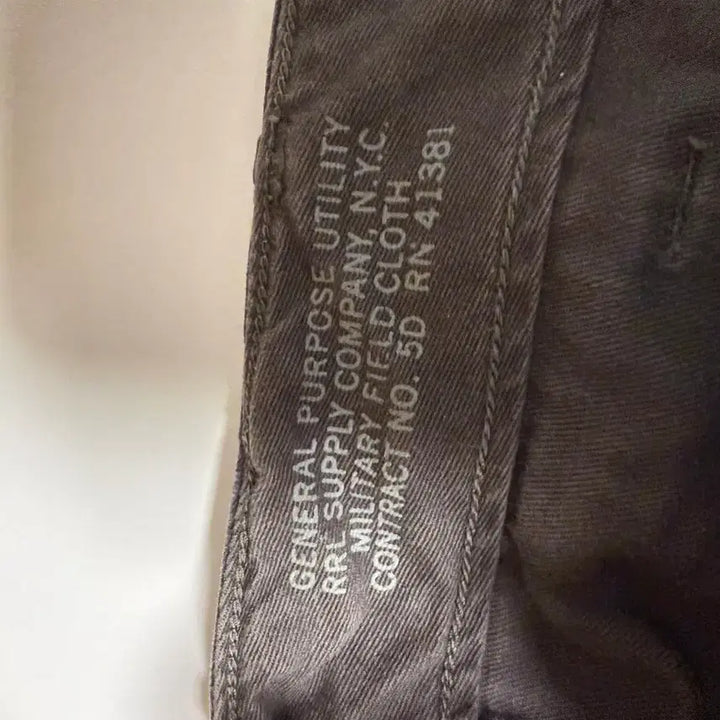 [SOLD OUT] rrl 헤링본 필드 치노 블랙