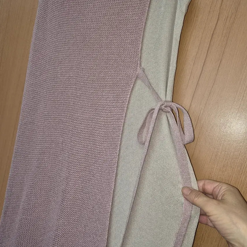 [BUNJANG] Layered Knit Sleeveless Long Dress / 레이어드 니트  민소매 롱 원피스