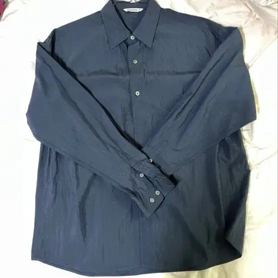 [BUNJANG] Blankroom Bridge Shirt Navy 2 / 블랭크룸 브리지 셔츠 네이비 2