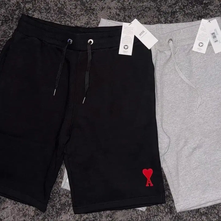 [BUNJANG] Ami Heart Logo Shorts / 아미 하트로고 반바지 블랙/그레이/네이비 (QR인증)