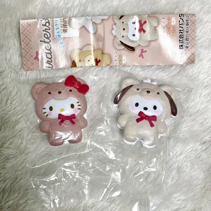 [SOLD OUT] 일괄)산리오 가챠 라떼쿠마 집게(키티,포차코)