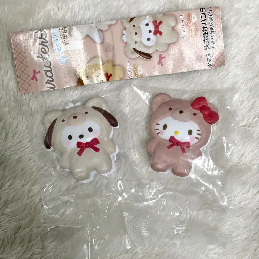 [SOLD OUT] 일괄)산리오 가챠 라떼쿠마 집게(키티,포차코)