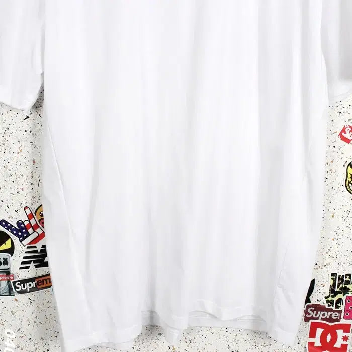 [BUNJANG] LAINE Plain White T-Shirt / 남성L / LAINE 무지 화이트 반팔티셔츠WT 12-117