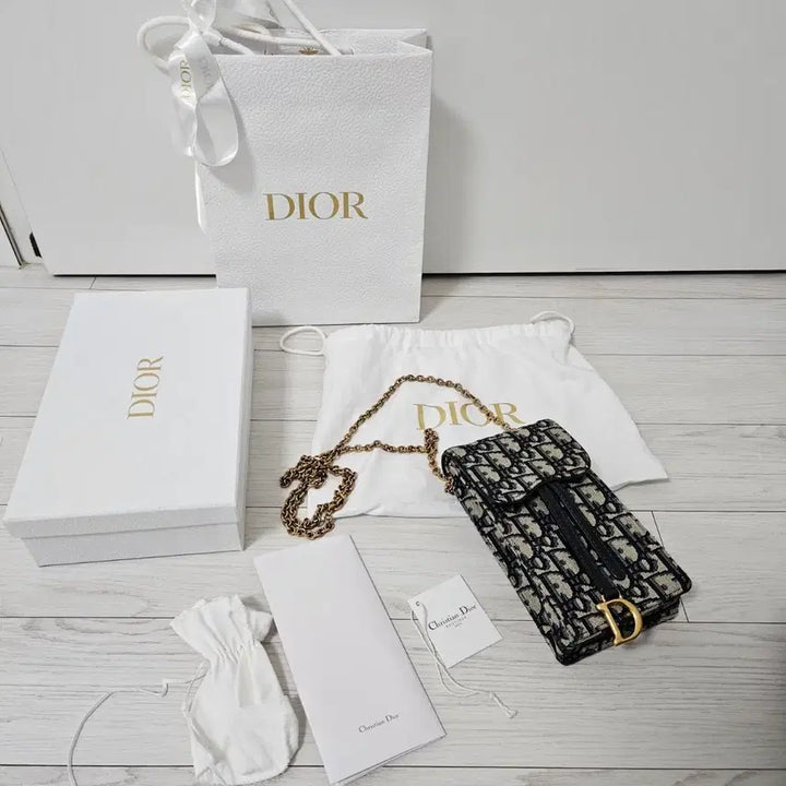 [BUNJANG] Dior Saddle Oblique Phone Holder Bag / 디올 새들 오블리크 폰홀더백