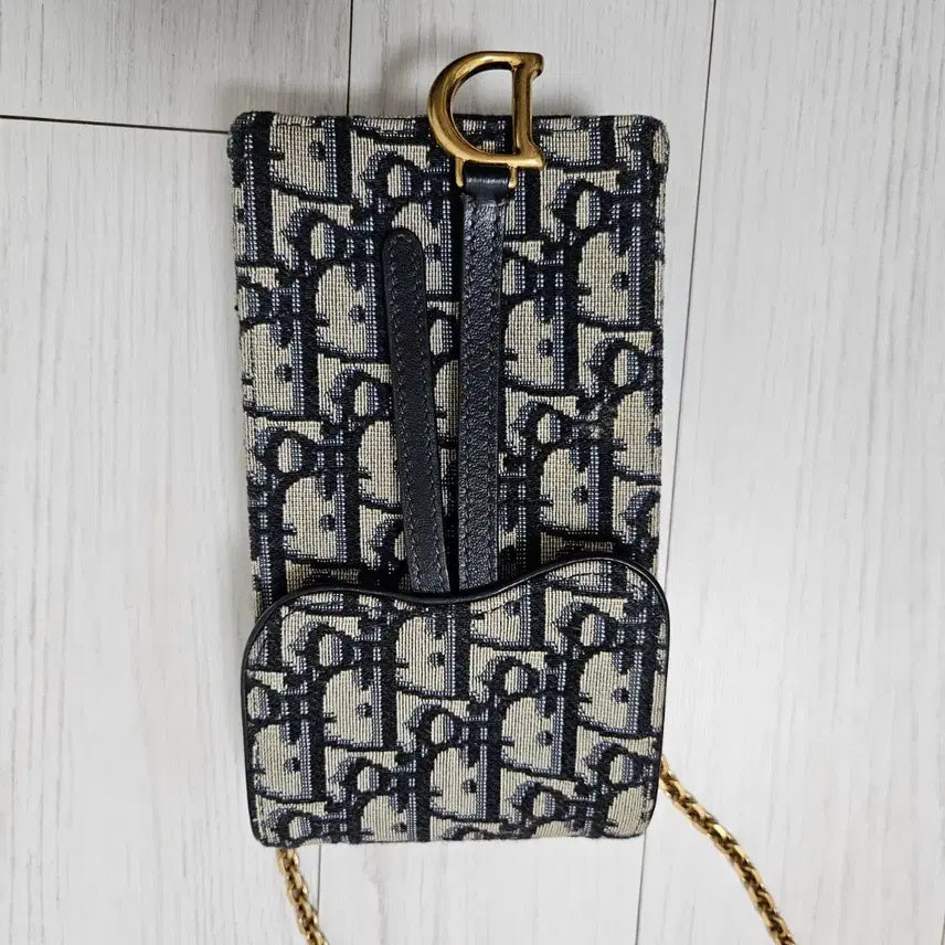 [BUNJANG] Dior Saddle Oblique Phone Holder Bag / 디올 새들 오블리크 폰홀더백