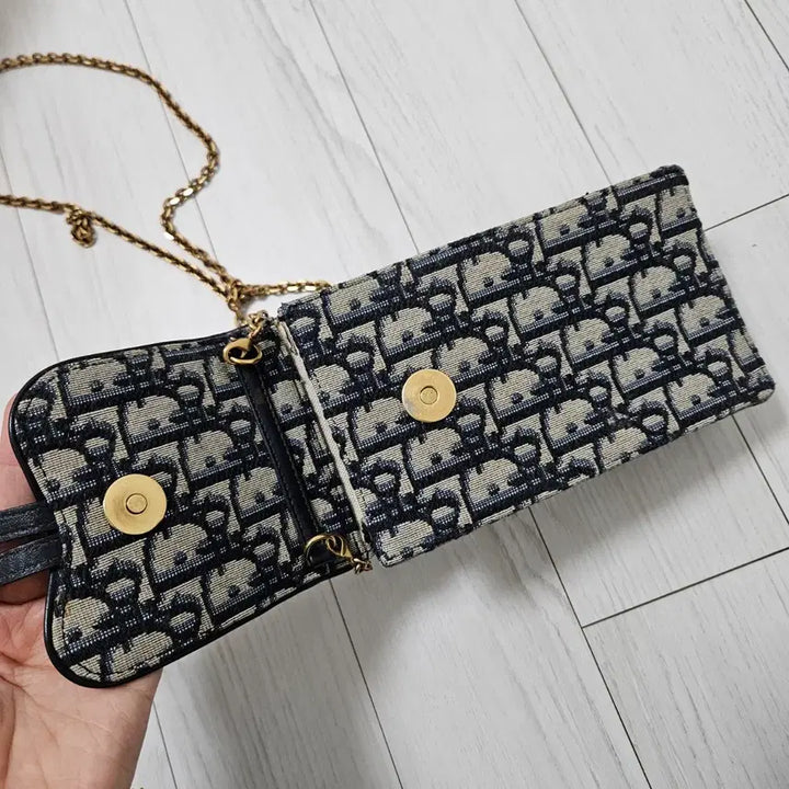[BUNJANG] Dior Saddle Oblique Phone Holder Bag / 디올 새들 오블리크 폰홀더백